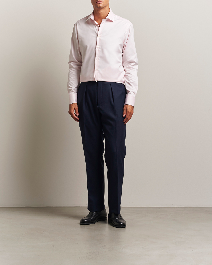 Herr | Skjortor | Stenströms | Regular Fit Cut Away Shirt Pink