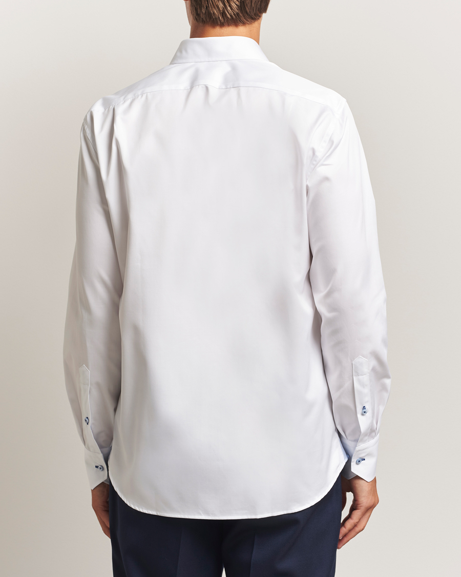Herr | Skjortor | Stenströms | Regular Fit Contrast Cut Away Shirt White