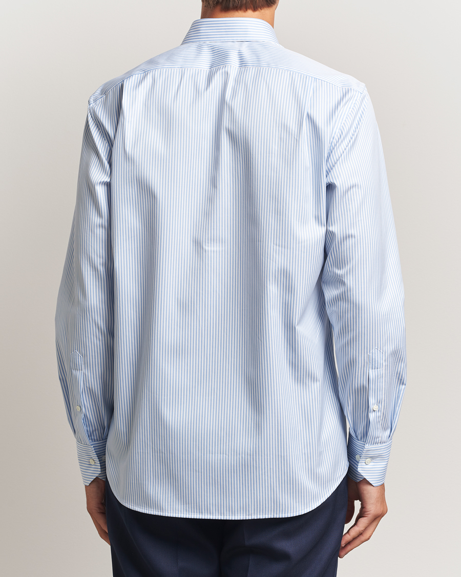 Herr | Skjortor | Stenströms | Regular Fit Striped Cut Away Shirt Blue/White