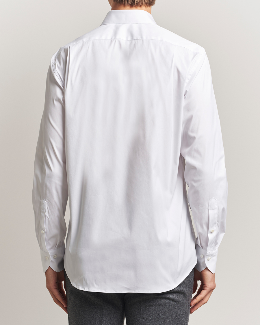 Herr | Skjortor | Stenströms | Regular Fit Cotton Stretch Shirt White