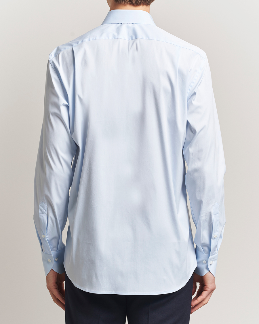 Herr | Skjortor | Stenströms | Regular Fit Cotton Stretch Shirt Light Blue