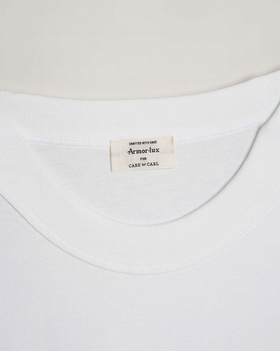 Herr | T-Shirts | Armor Lux for Care of Carl | 2-Pack Heritage Callac T-Shirt White/White