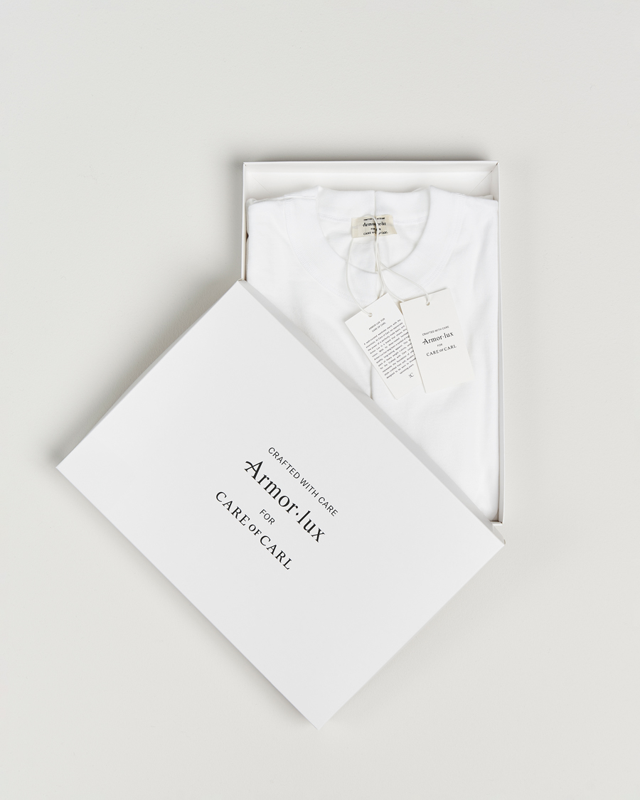 Herr | T-Shirts | Armor Lux for Care of Carl | 2-Pack Heritage Callac T-Shirt White/White