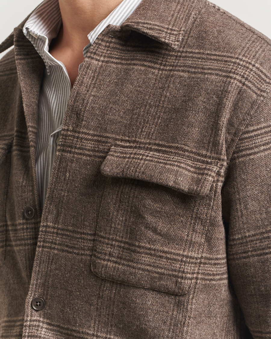 Herr | Skjortor | Samsøe Samsøe | Castor Checked Overshirt Black Coffee