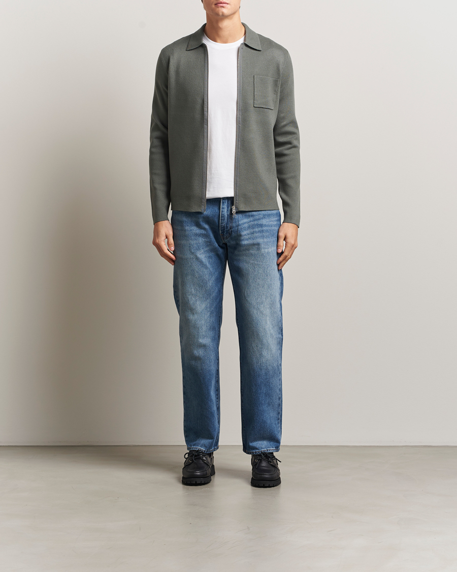 Herr | Tröjor | Samsøe Samsøe | Guna Full Zip Castor Grey