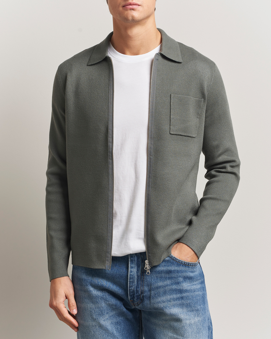 Herr | Tröjor | Samsøe Samsøe | Guna Full Zip Castor Grey