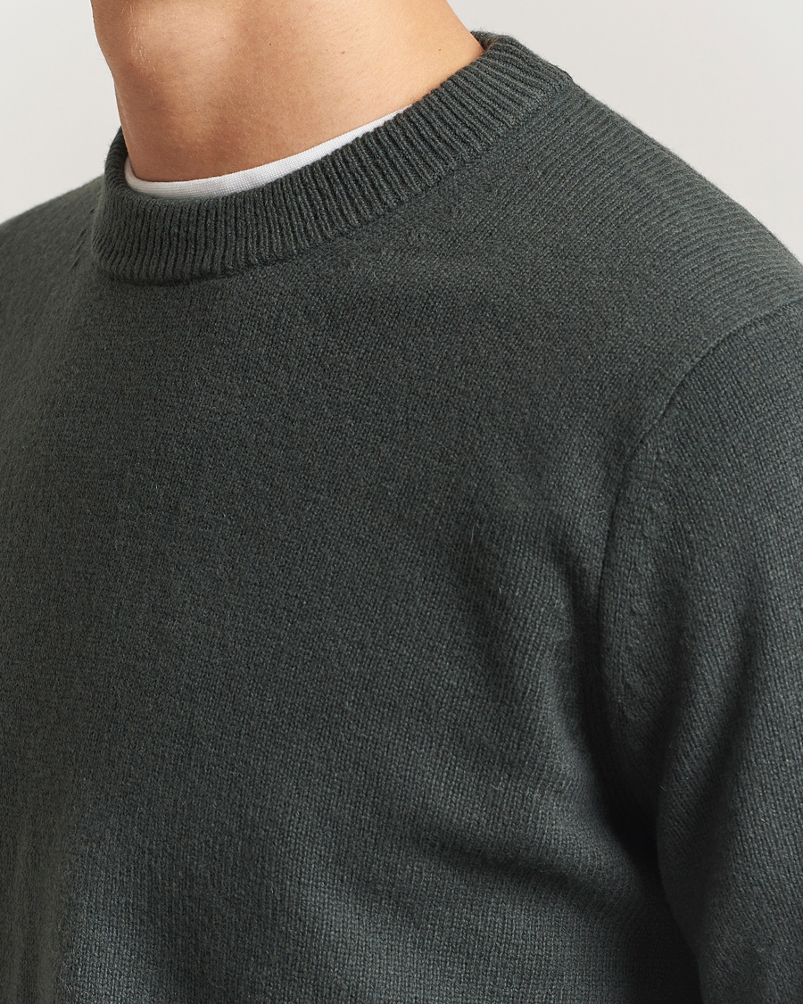 Herr | Tröjor | Samsøe Samsøe | Isak Knitted Crew Neck Dark Evergreen