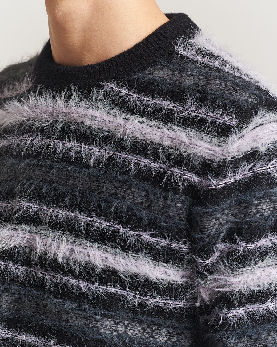 Herr | Tröjor | Samsøe Samsøe | Finnley Striped Knitted Sweater Black Multi