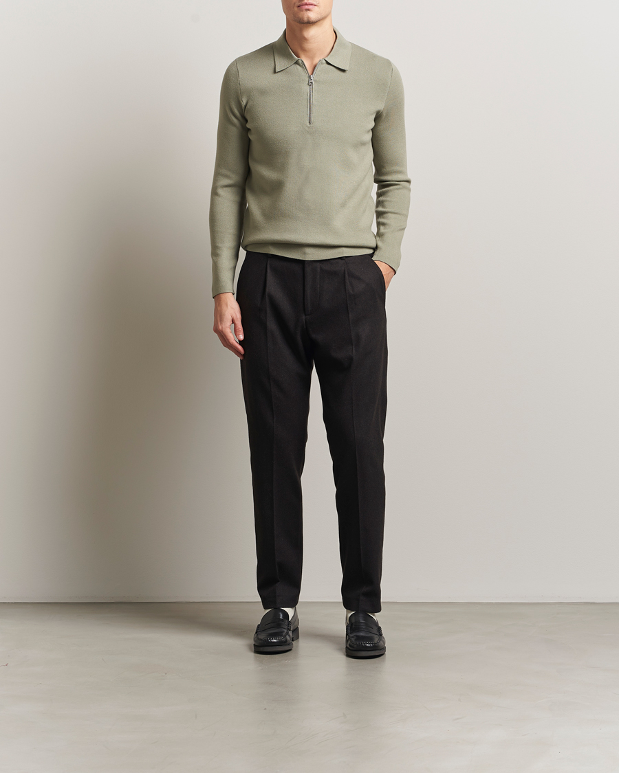 Herr | Tröjor | Samsøe Samsøe | Guna Half Zip Seagrass