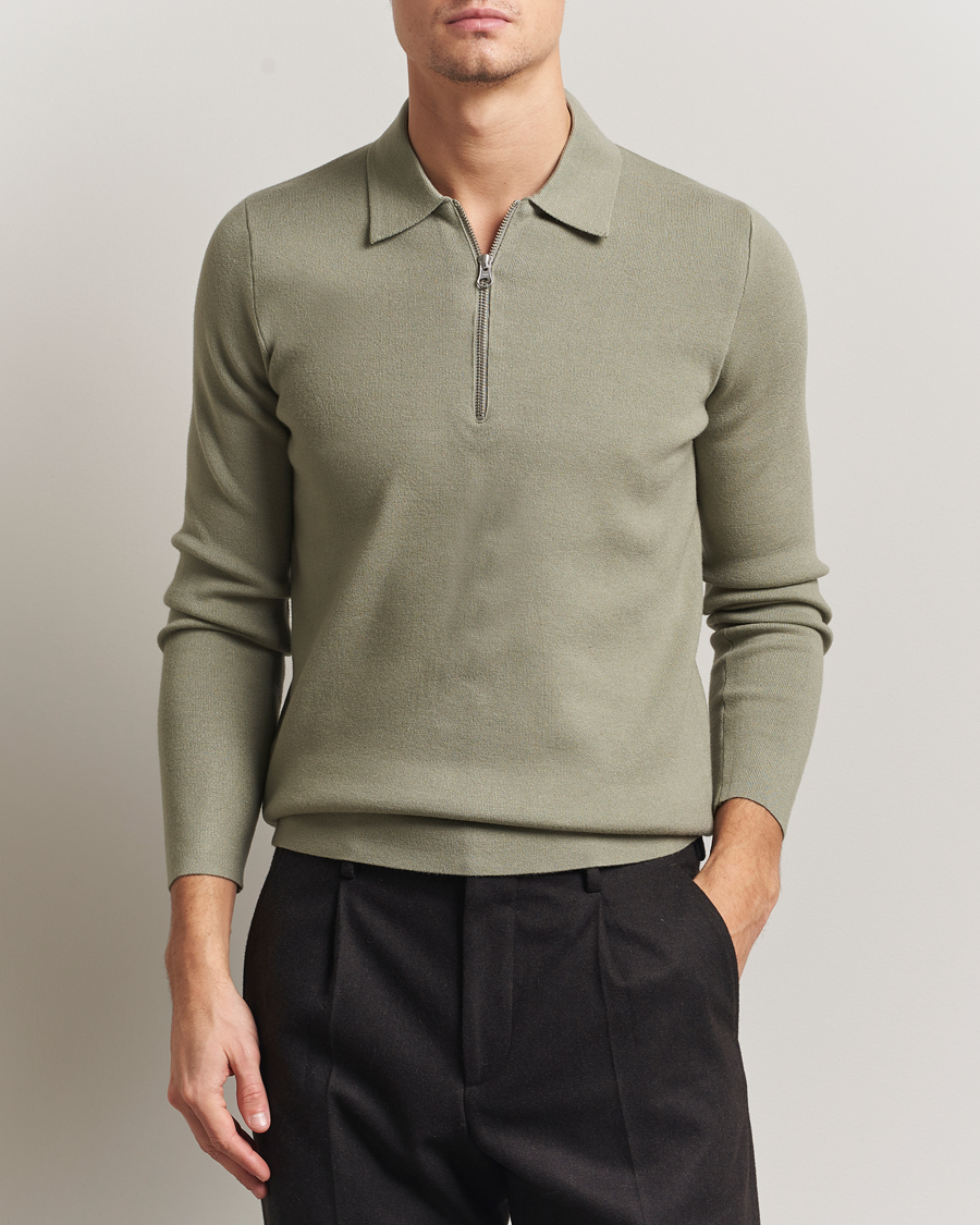 Herr | Tröjor | Samsøe Samsøe | Guna Half Zip Seagrass