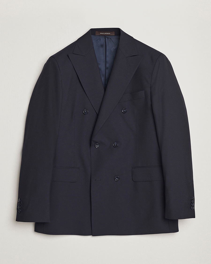Herr | Kavajer | Oscar Jacobson | Farris Wool Blazer Navy