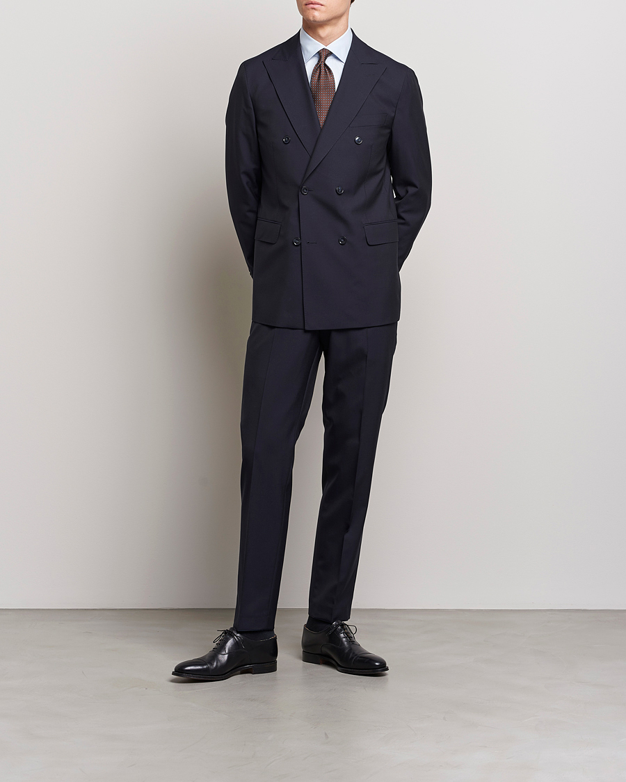 Herr | Kavajer | Oscar Jacobson | Farris Wool Blazer Navy