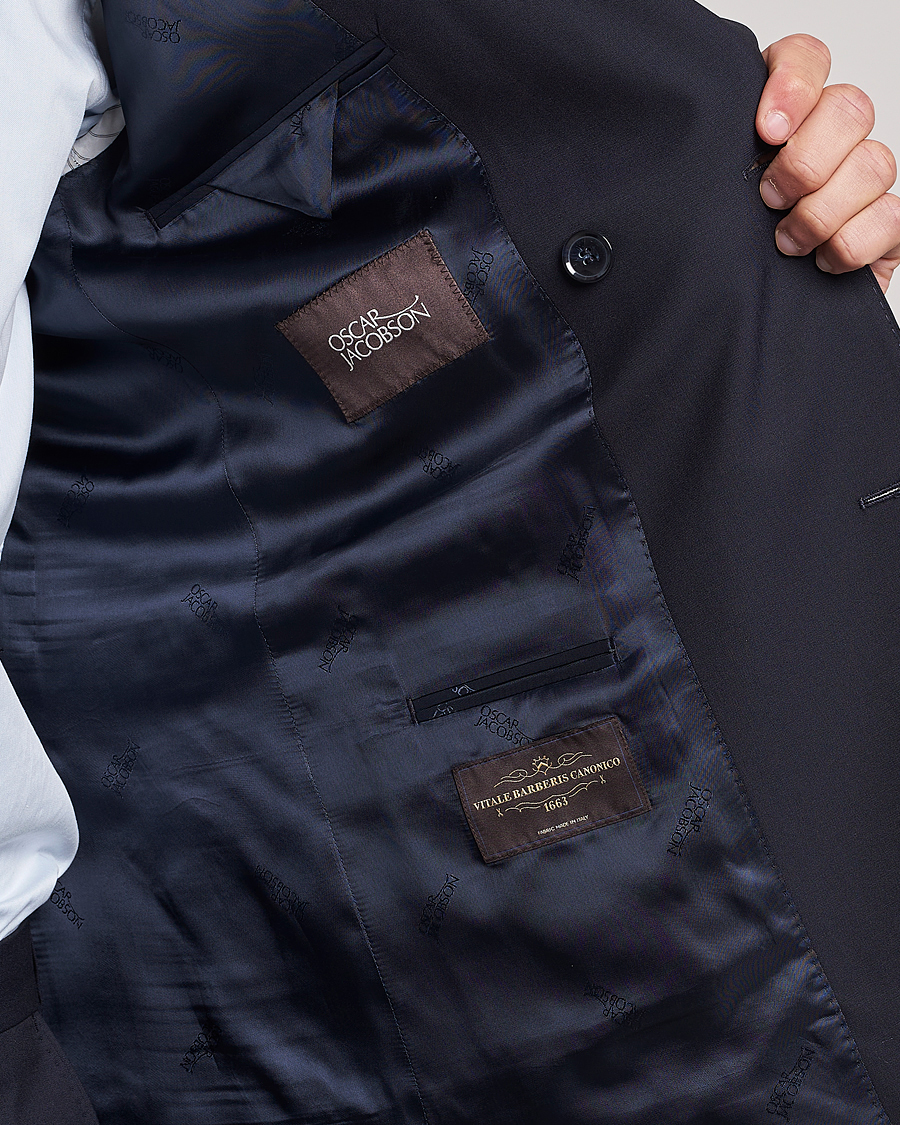 Herr | Kavajer | Oscar Jacobson | Farris Wool Blazer Navy