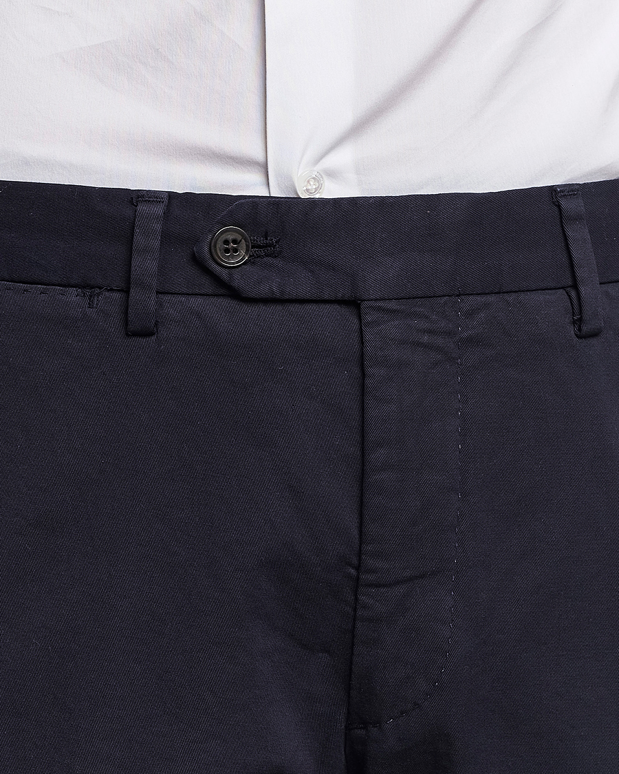 Herr | Byxor | Oscar Jacobson | Danwick Cotton Trousers Navy