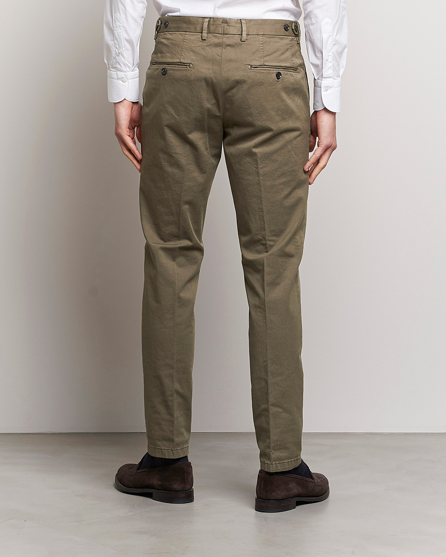 Herr | Byxor | Oscar Jacobson | Danwick Cotton Trousers Olive