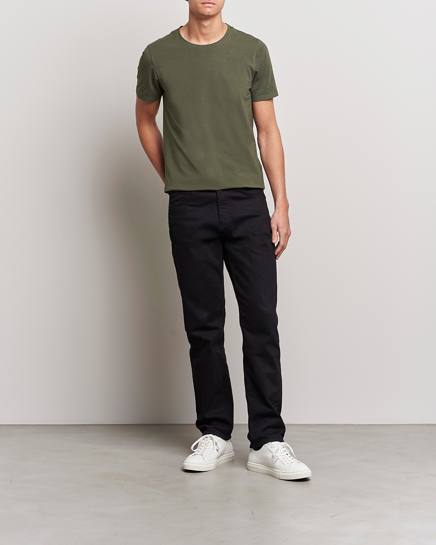 Herr | T-Shirts | Oscar Jacobson | Kyran Cotton T-Shirt Green