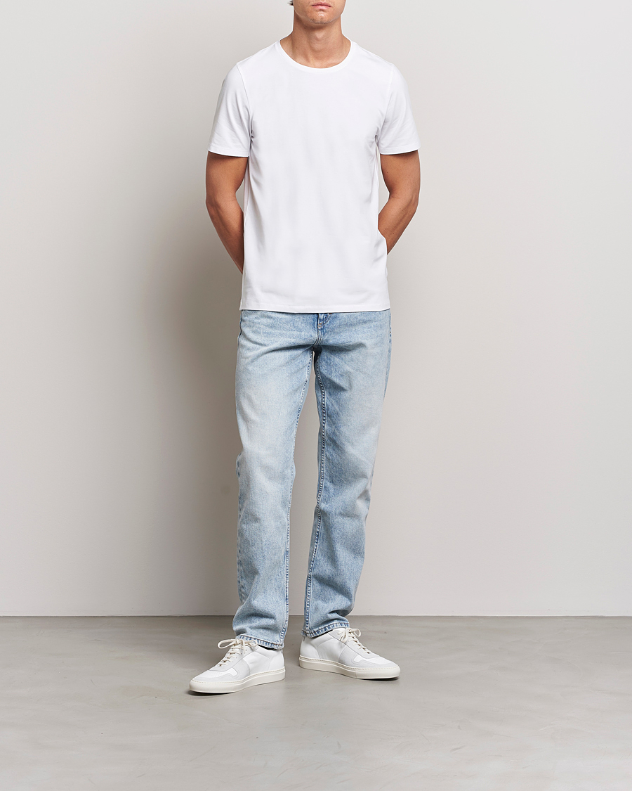 Herr | T-Shirts | Oscar Jacobson | Kyran Cotton T-Shirt White