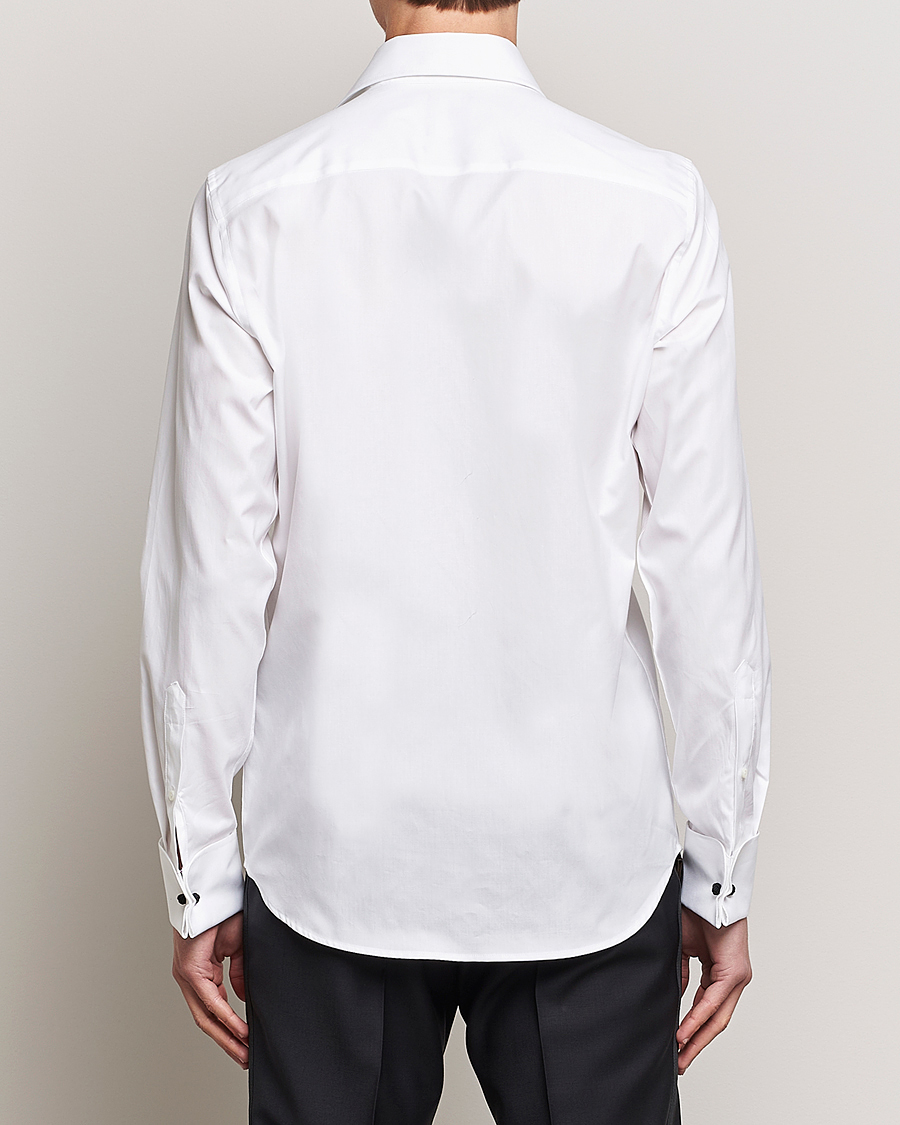 Herr | Skjortor | Oscar Jacobson | Slim Fit Cut Away Tuxedo Double Cuff White