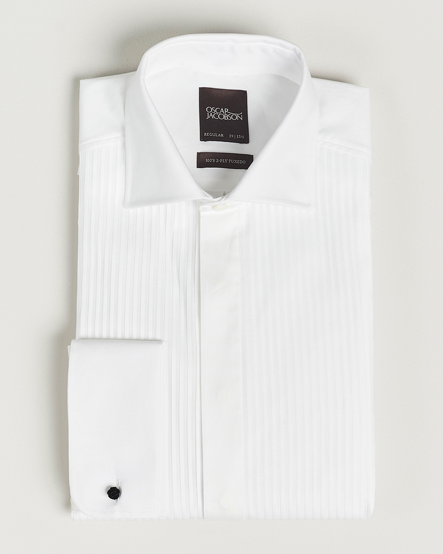 Herr | Skjortor | Oscar Jacobson | Reg Fit Cut Away Tuxedo Double Cuff White