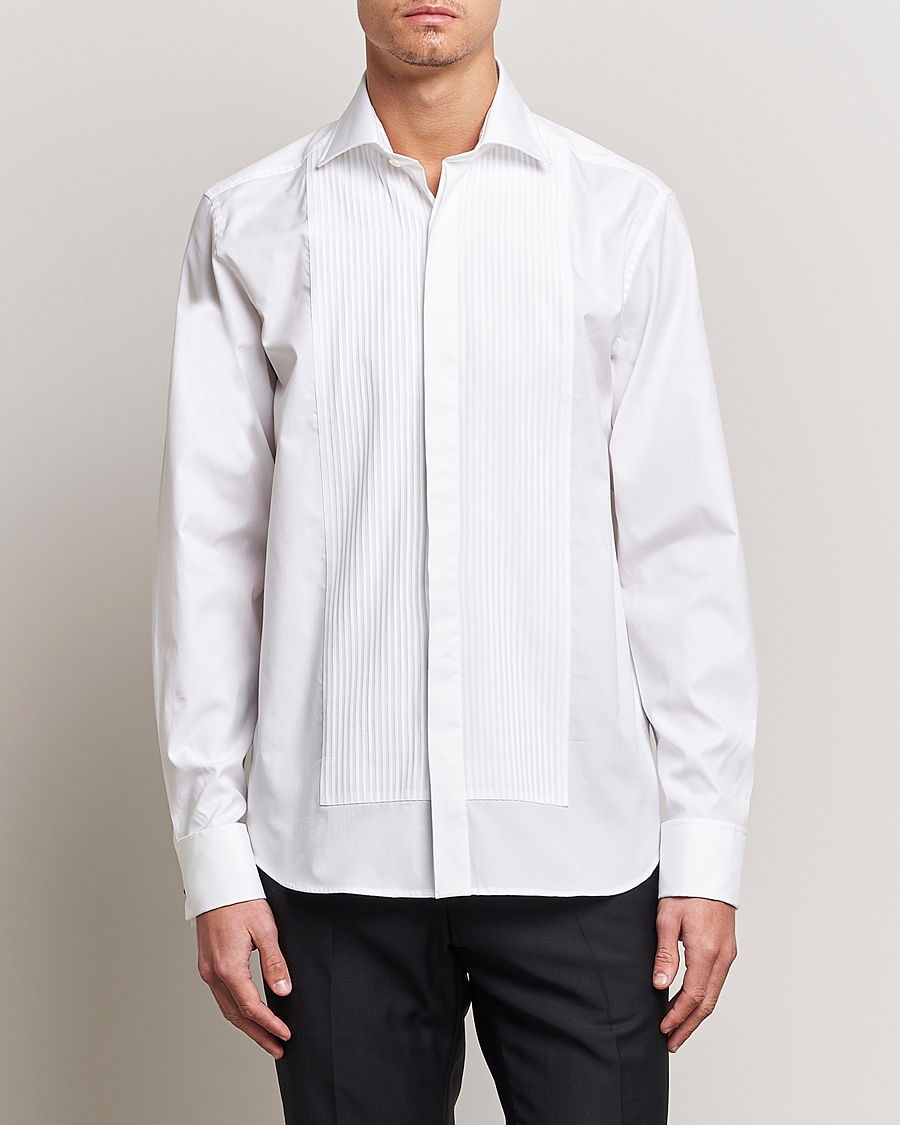 Herr | Skjortor | Oscar Jacobson | Reg Fit Cut Away Tuxedo Double Cuff White