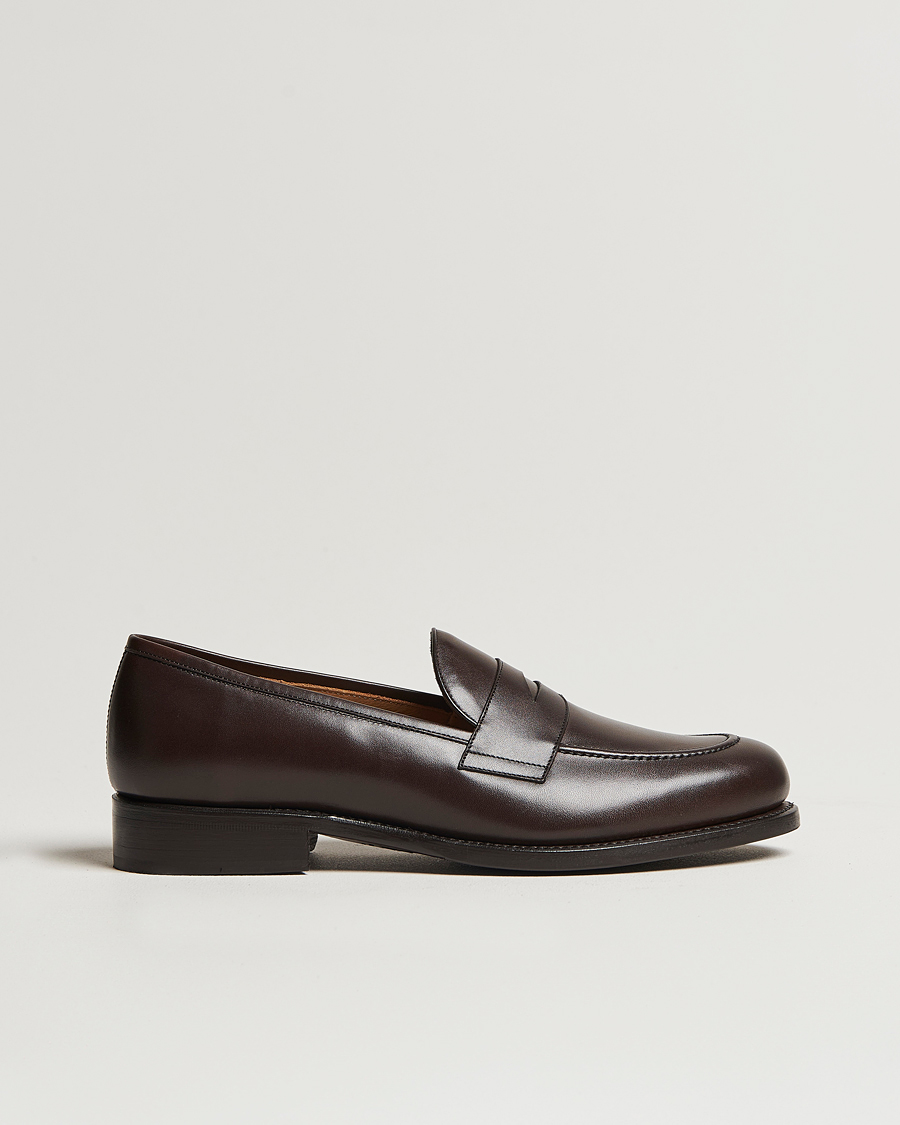 Herr | Loafers | Oscar Jacobson | Penny Loafers Dark Mud Brown