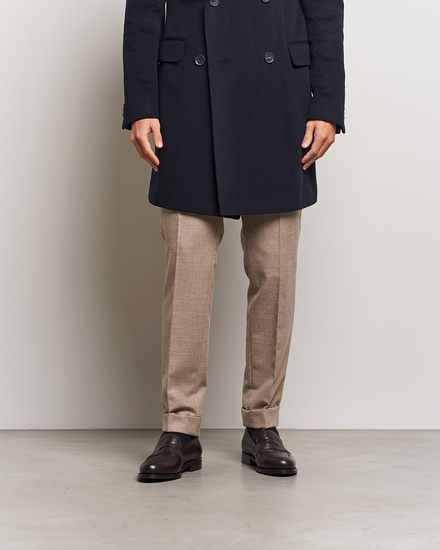 Herr | Loafers | Oscar Jacobson | Penny Loafers Dark Mud Brown