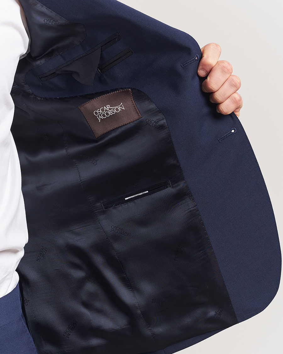 Herr | Kavajer | Oscar Jacobson | Ego Wool Blend Blazer Navy