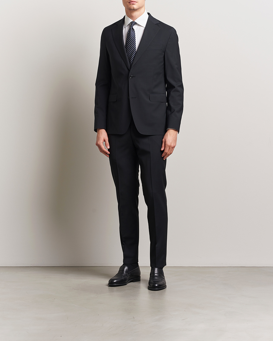 Herr | Kavajer | Oscar Jacobson | Ego Wool Blend Blazer Black