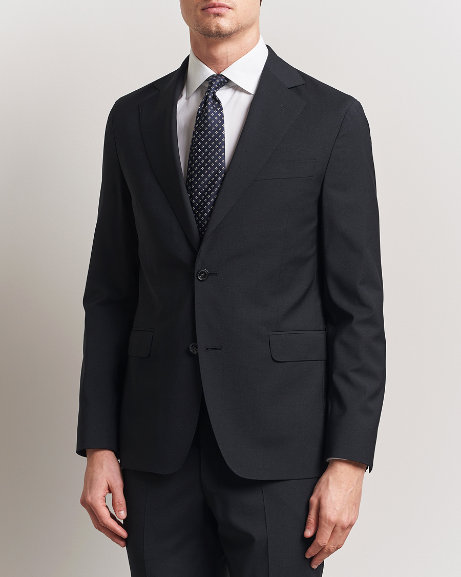 Herr | Kavajer | Oscar Jacobson | Ego Wool Blend Blazer Black