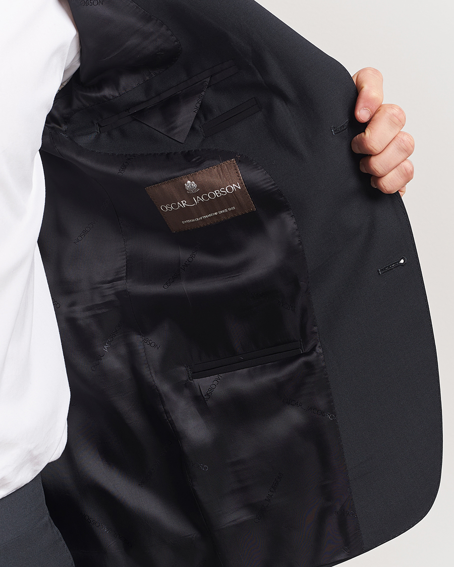 Herr | Kavajer | Oscar Jacobson | Ego Wool Blend Blazer Black