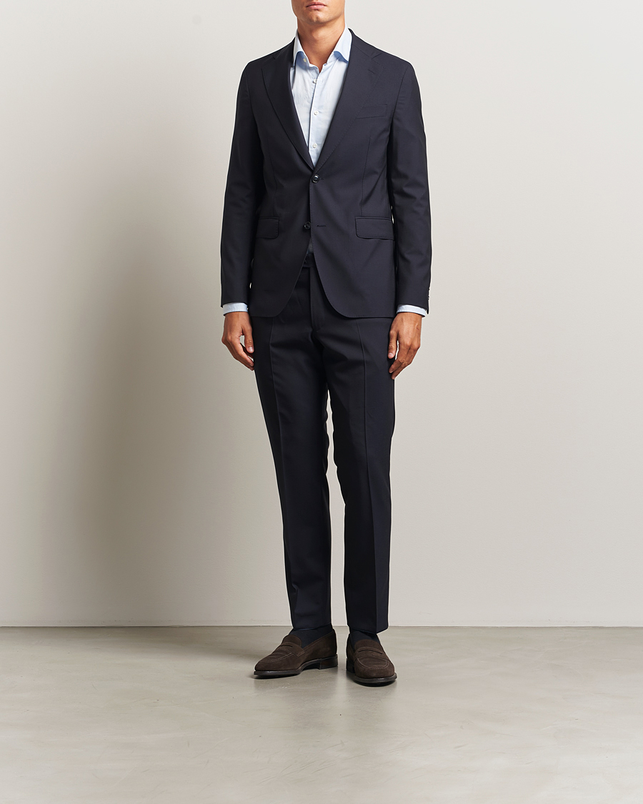 Herr | Kavajer | Oscar Jacobson | Ego Wool Blazer Navy