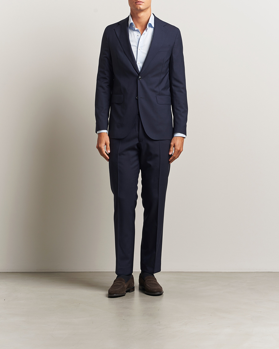 Herr | Kavajer | Oscar Jacobson | Ego Wool Blazer Blue