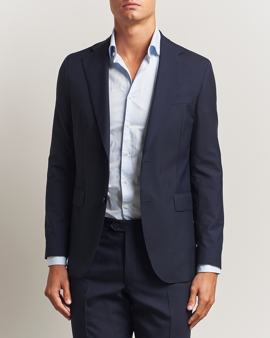 Herr | Kavajer | Oscar Jacobson | Ego Wool Blazer Blue