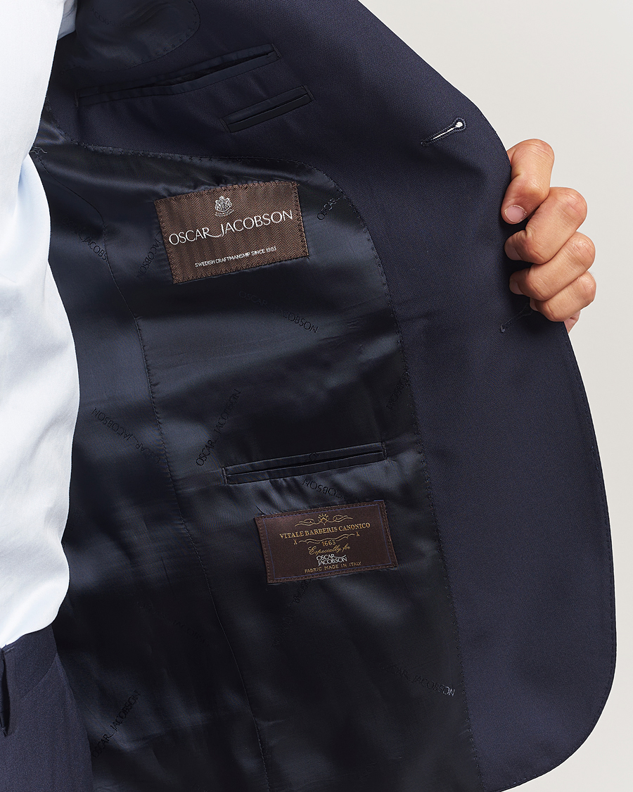 Herr | Kavajer | Oscar Jacobson | Ego Wool Blazer Blue