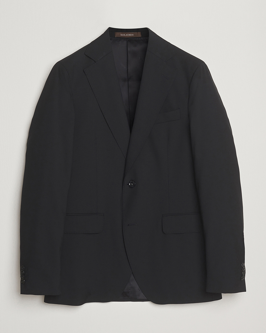 Herr | Kavajer | Oscar Jacobson | Ego Wool Blazer Black