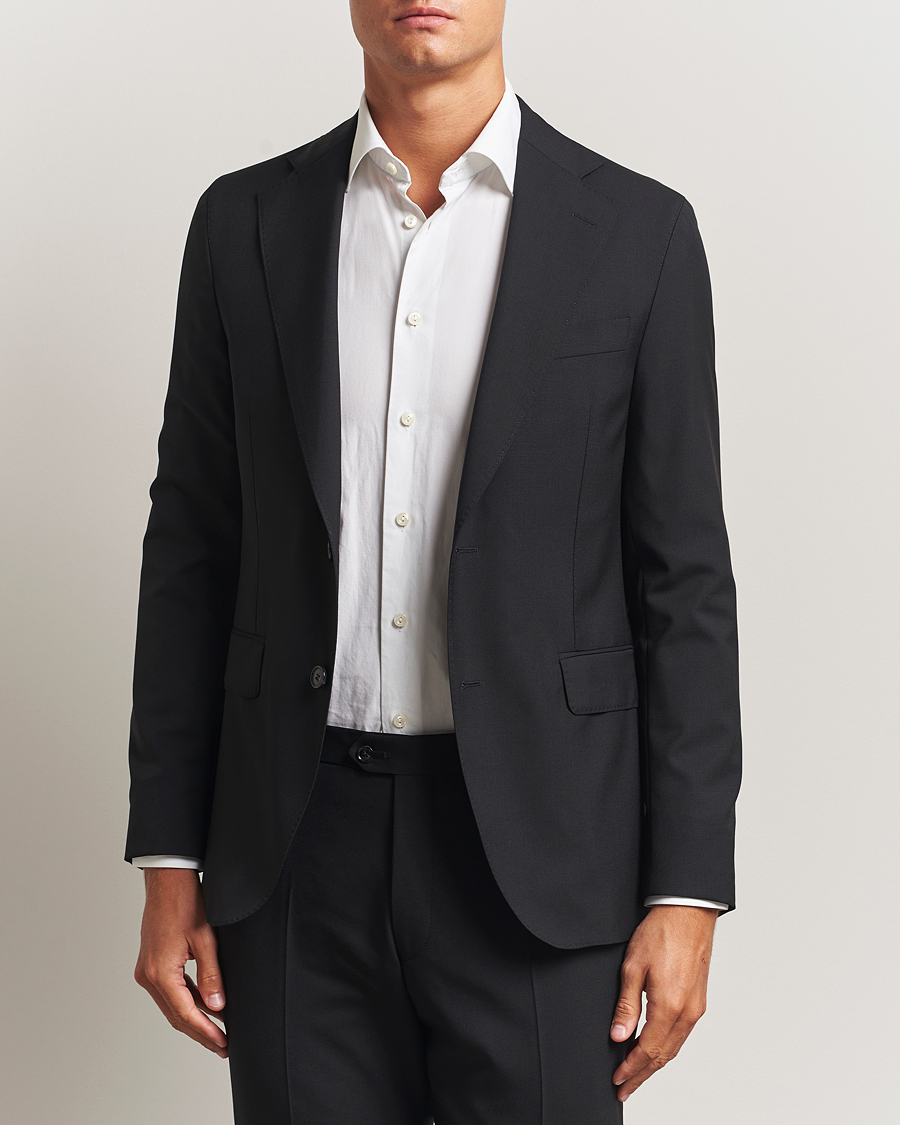 Herr | Kavajer | Oscar Jacobson | Ego Wool Blazer Black