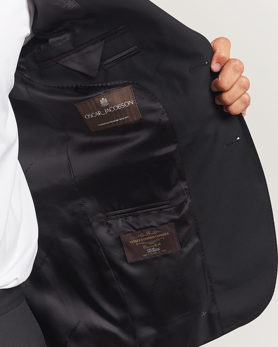 Herr | Kavajer | Oscar Jacobson | Ego Wool Blazer Black