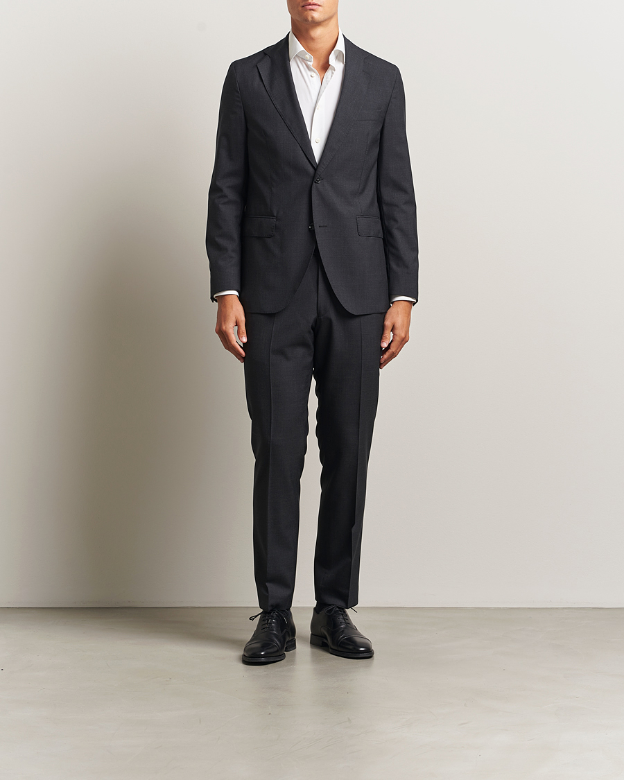 Herr | Kavajer | Oscar Jacobson | Fogerty Wool Blazer Grey