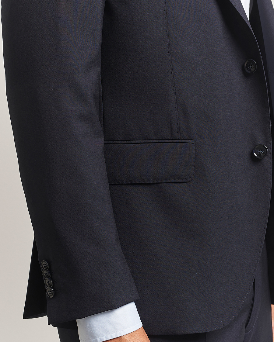 Herr | Kavajer | Oscar Jacobson | Fogerty Wool Blazer Navy