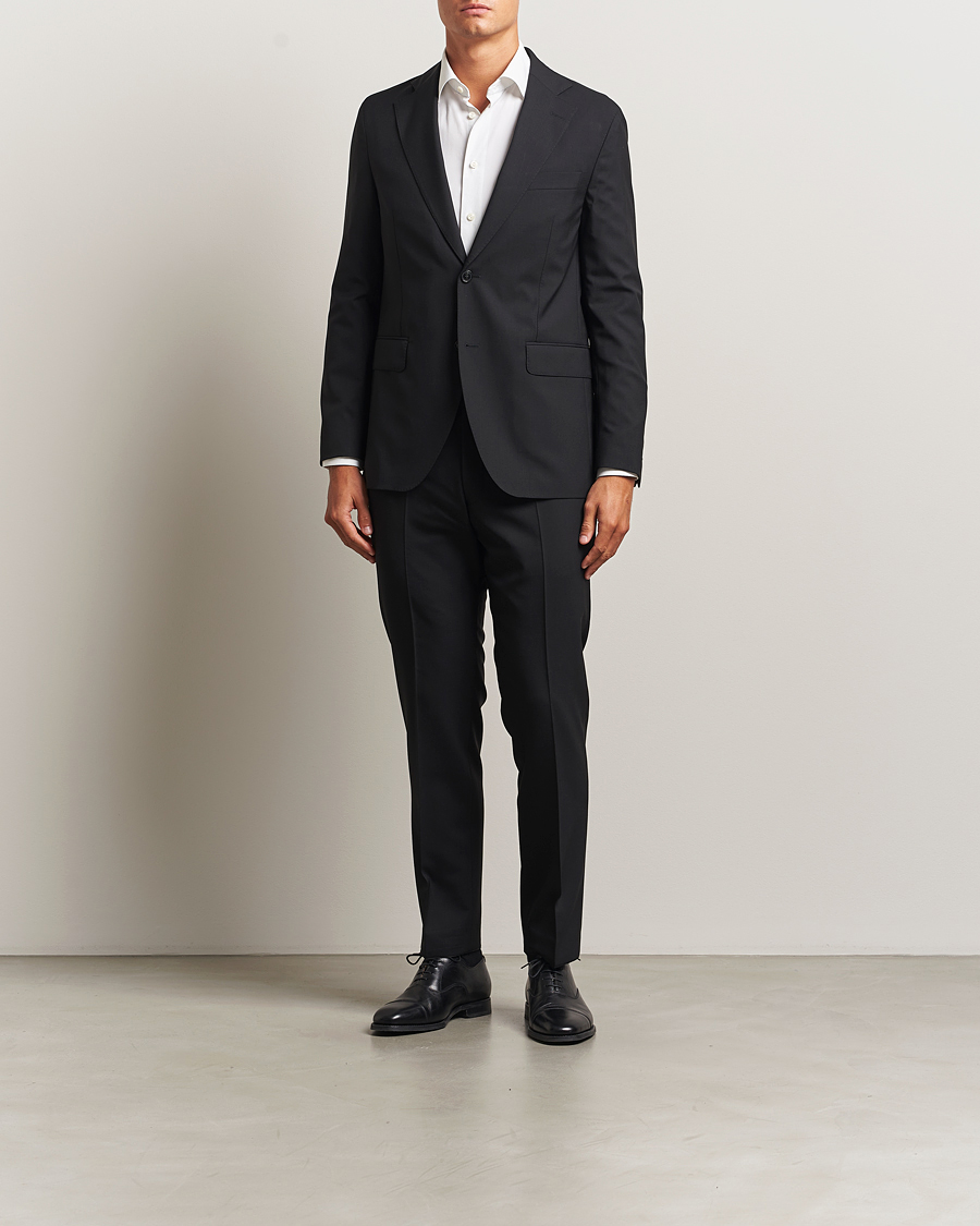 Herr | Kavajer | Oscar Jacobson | Fogerty Wool Blazer Black