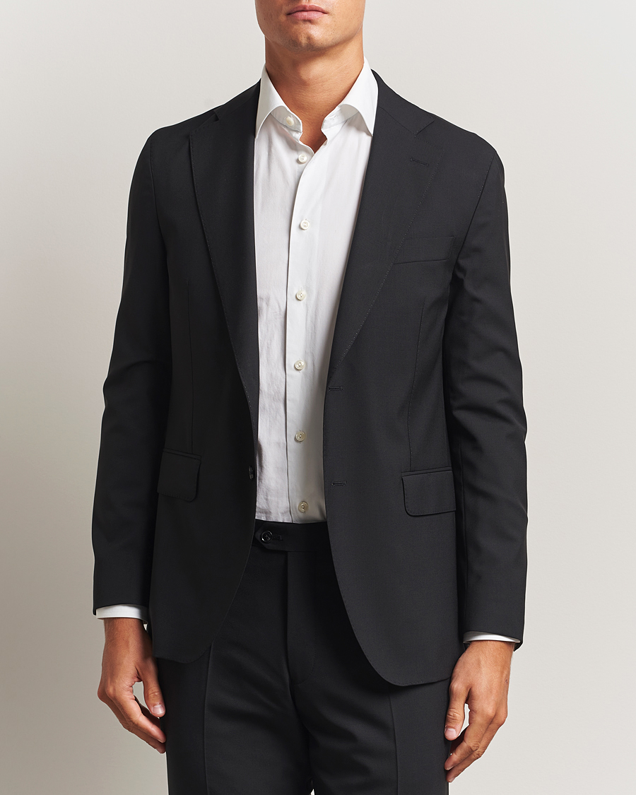 Herr | Kavajer | Oscar Jacobson | Fogerty Wool Blazer Black