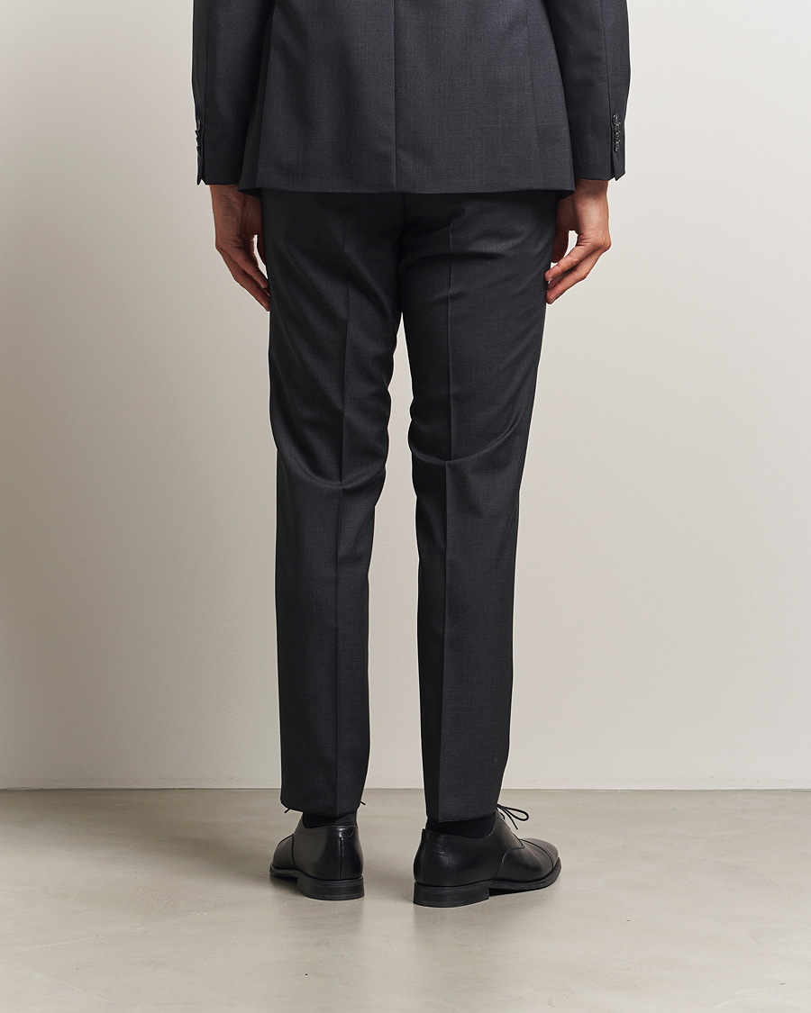 Herr | Byxor | Oscar Jacobson | Dandy Wool Trousers Grey