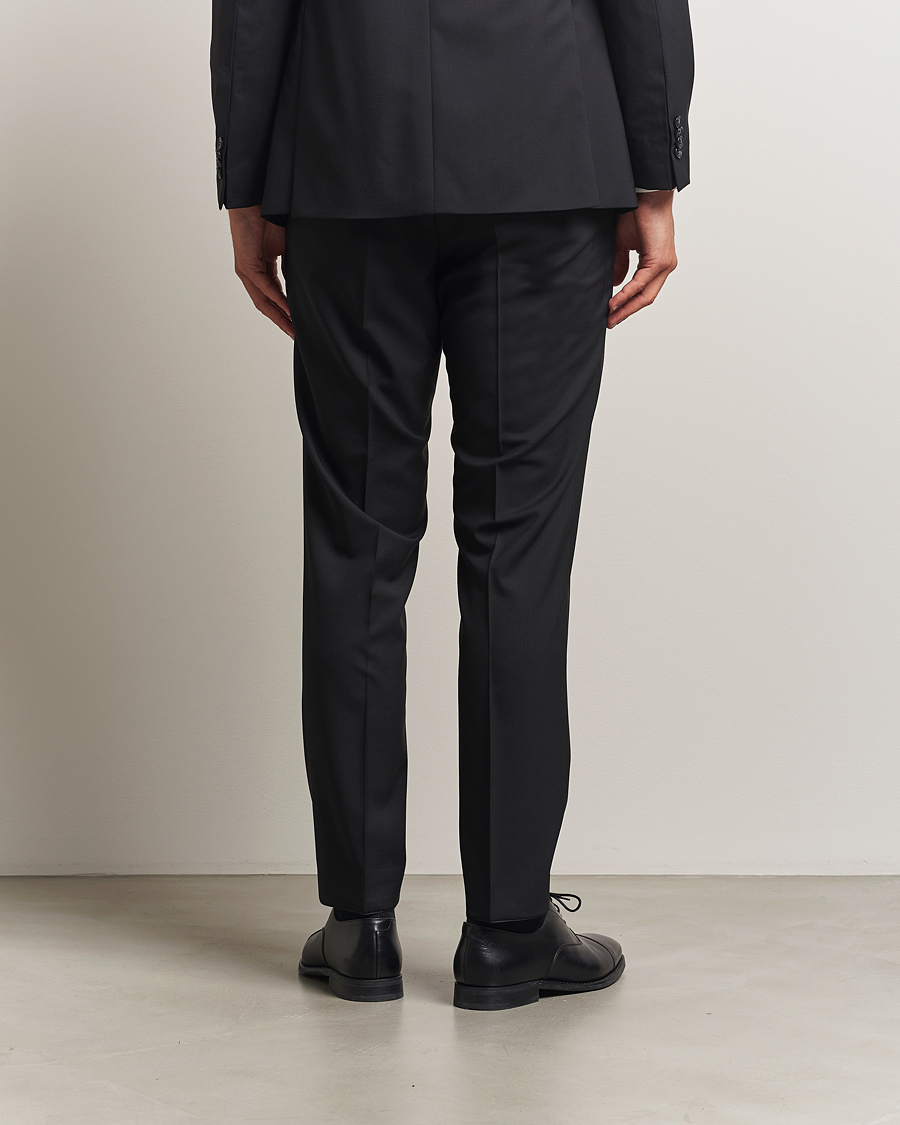 Herr | Byxor | Oscar Jacobson | Dandy Wool Trousers Black