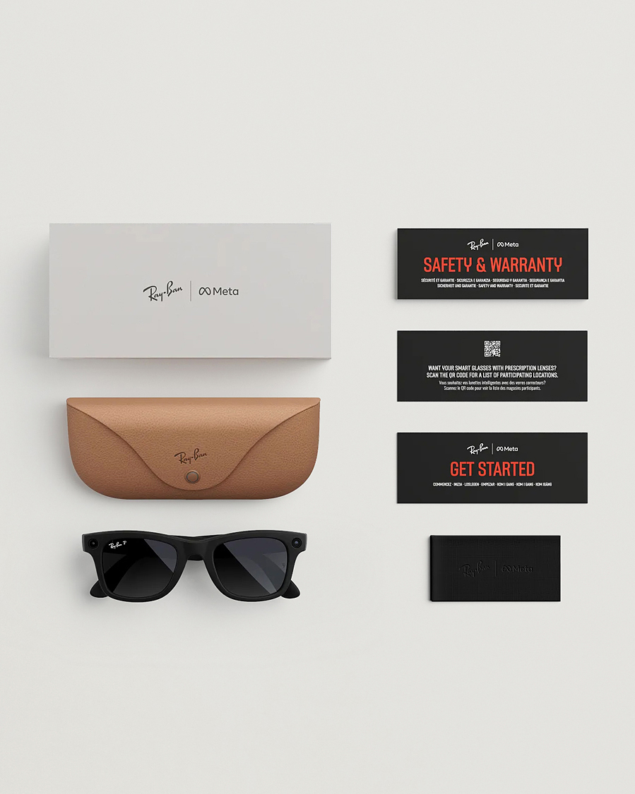 Herr | Solglasögon | Ray-Ban | Wayfarer Meta 50 Sunglasses Matte Black