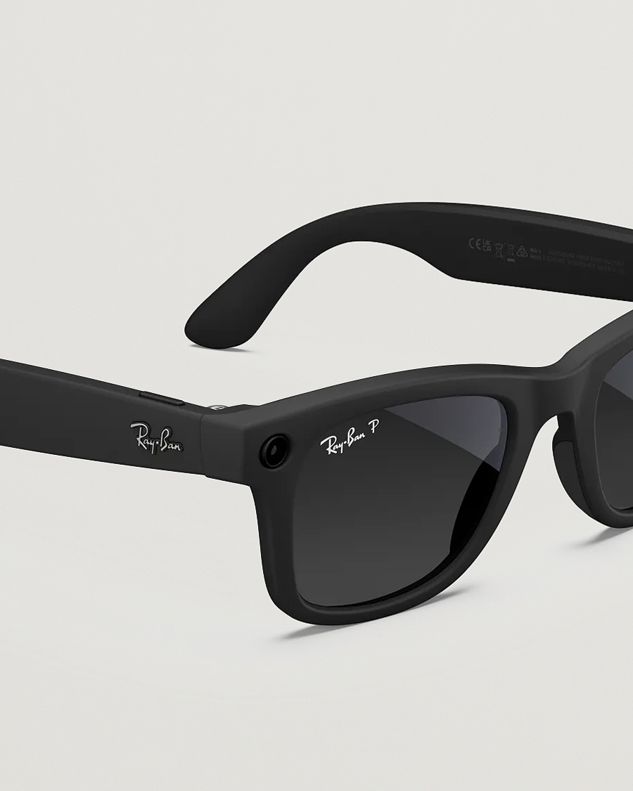 Herr | Solglasögon | Ray-Ban | Wayfarer Meta 53 Sunglasses Matte Black