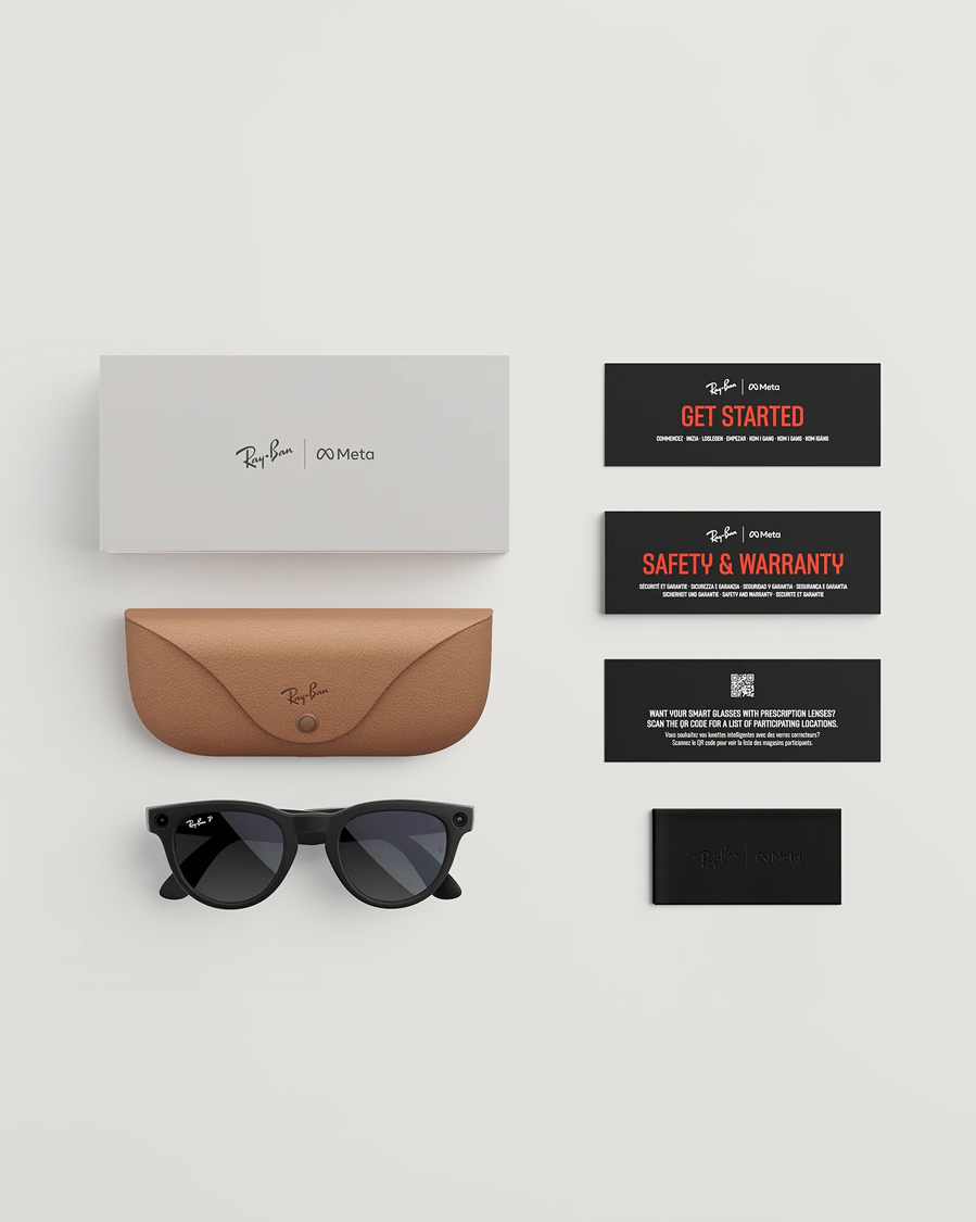 Herr | Solglasögon | Ray-Ban | Headliner Meta Sunglasses Matte Black