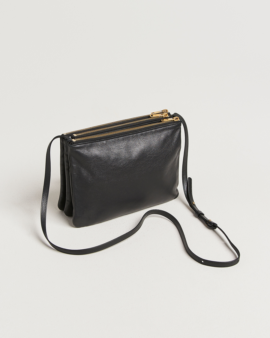 Herr | Pre-Owned & Vintage Bags | Celine Pre-Owned | Trio Bag Medium Leather Black