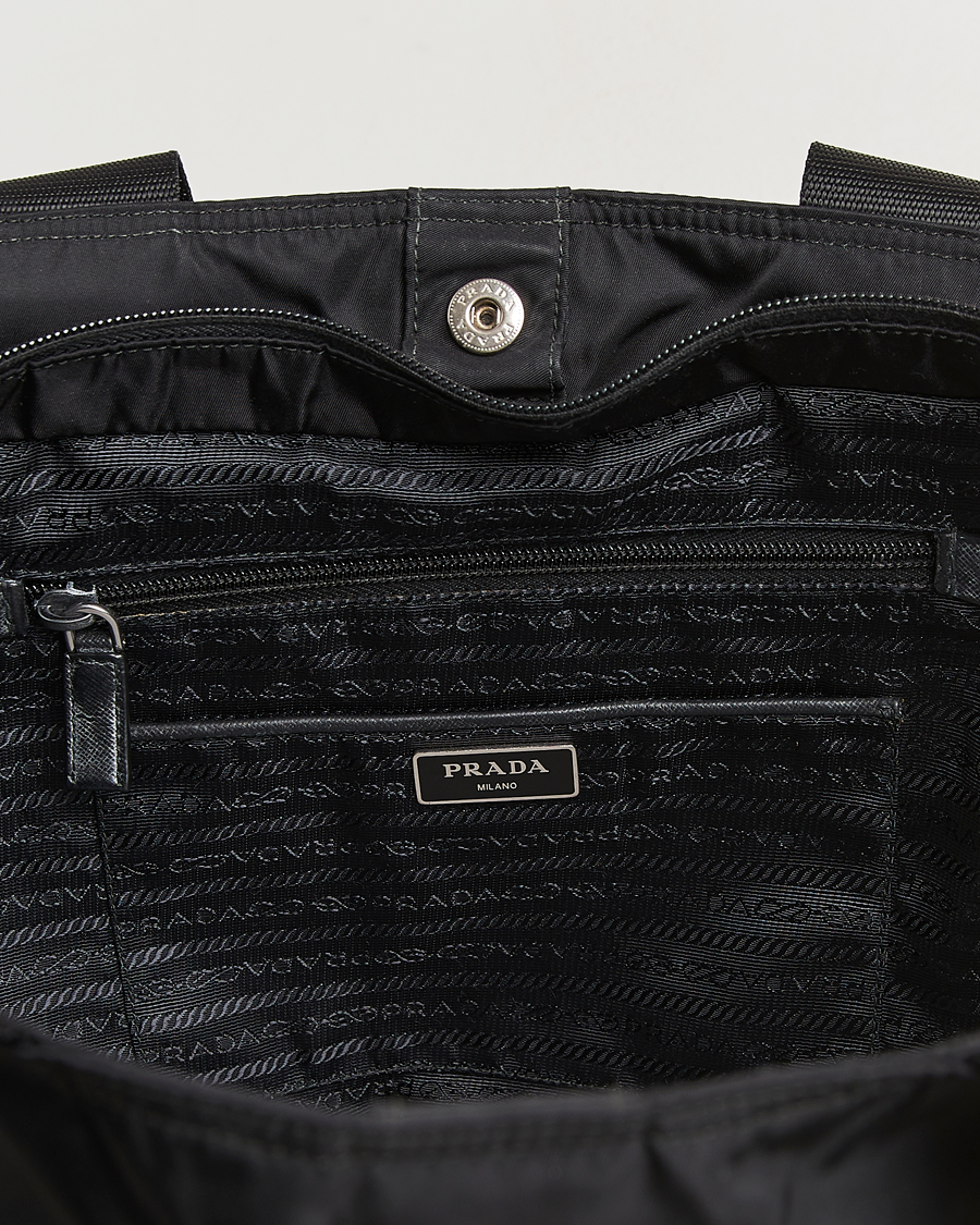 Herr | Pre-Owned & Vintage Bags | Prada Pre-Owned | 2 Way Boston Bag Tessuto Nylon Black