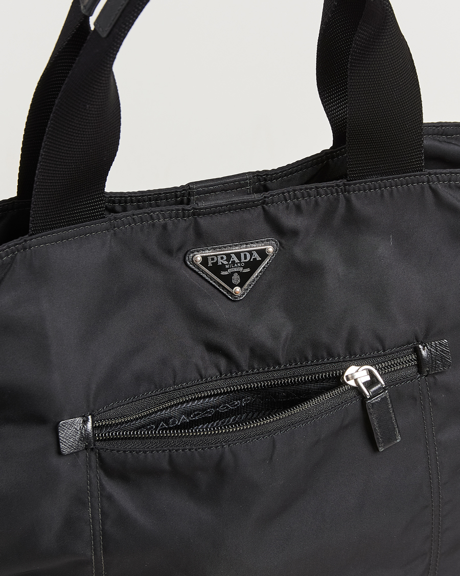 Herr | Pre-Owned & Vintage Bags | Prada Pre-Owned | 2 Way Boston Bag Tessuto Nylon Black