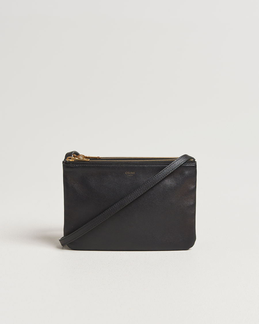 Herr | Pre-Owned & Vintage Bags | Celine Pre-Owned | Trio Bag Small Leather Black